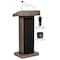Oklahoma Sound Oklahoma Sound Orator Lectern with Wireless Handheld Mic, Ribbonwood 800X-RW/LWM-5 - alternate 8